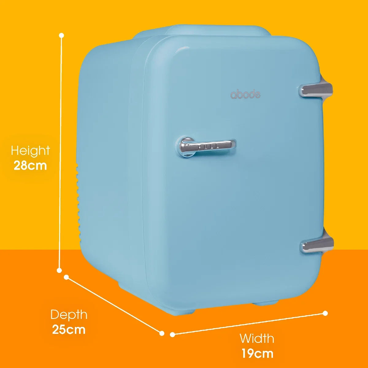 Abode, A4CLR201BL, Retro 4L Cooler in Blue
