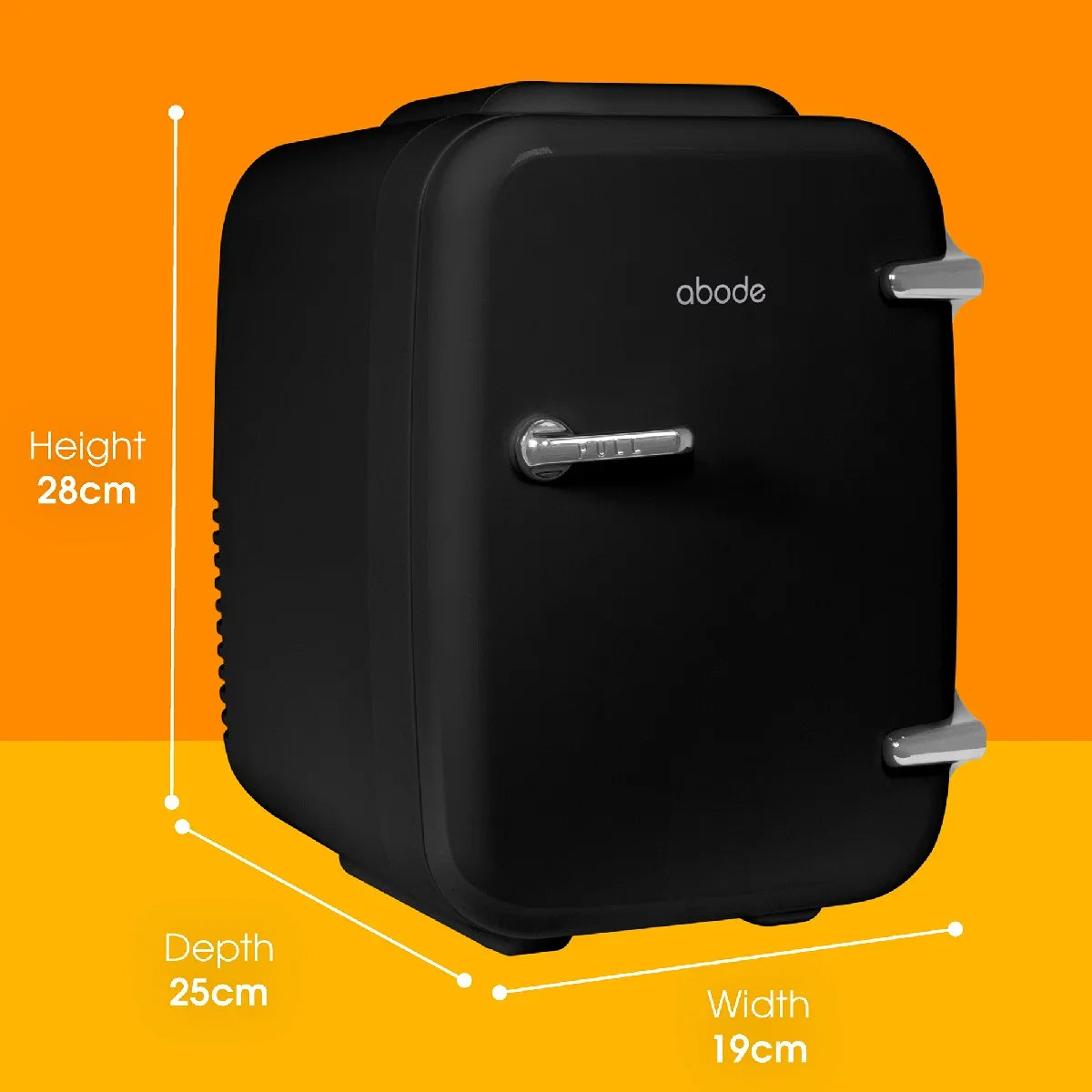 Abode, A4CLR201B, Retro 4L Cooler in Black