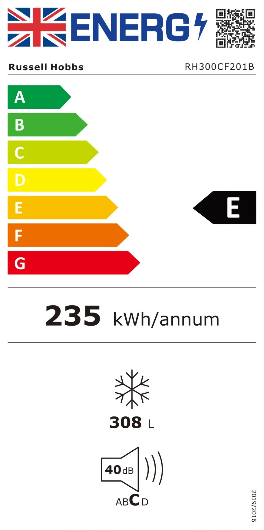 Russell Hobbs, RH300CF201B, 300L Chest Freezer in Black