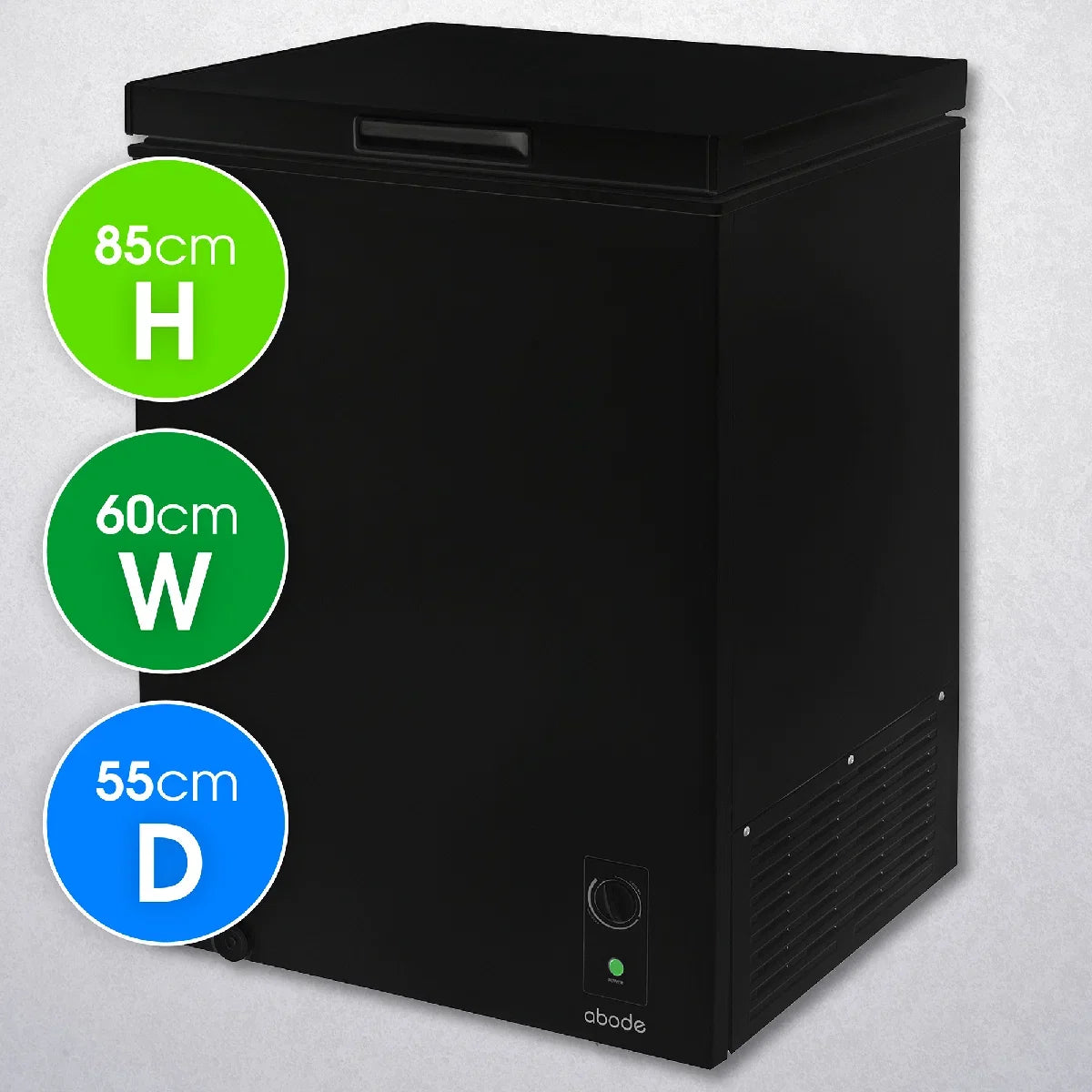 Abode A142CF0E1B 143L Chest Freezer - Black