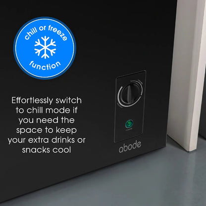 Abode A142CF0E1B 143L Chest Freezer - Black