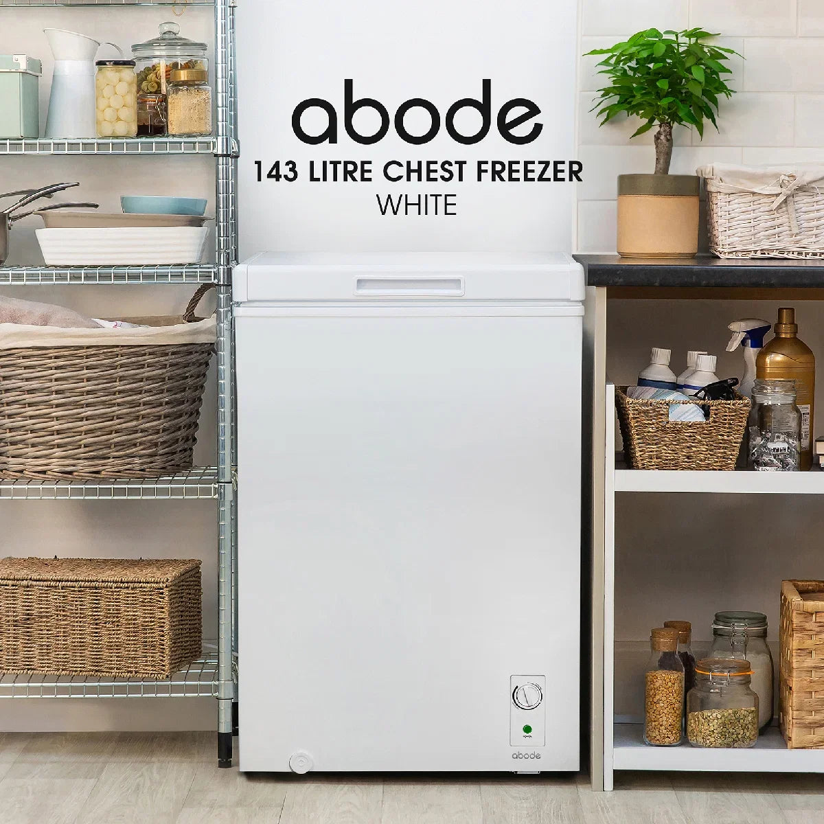 Abode A142CF0E1W 143L Chest Freezer - White