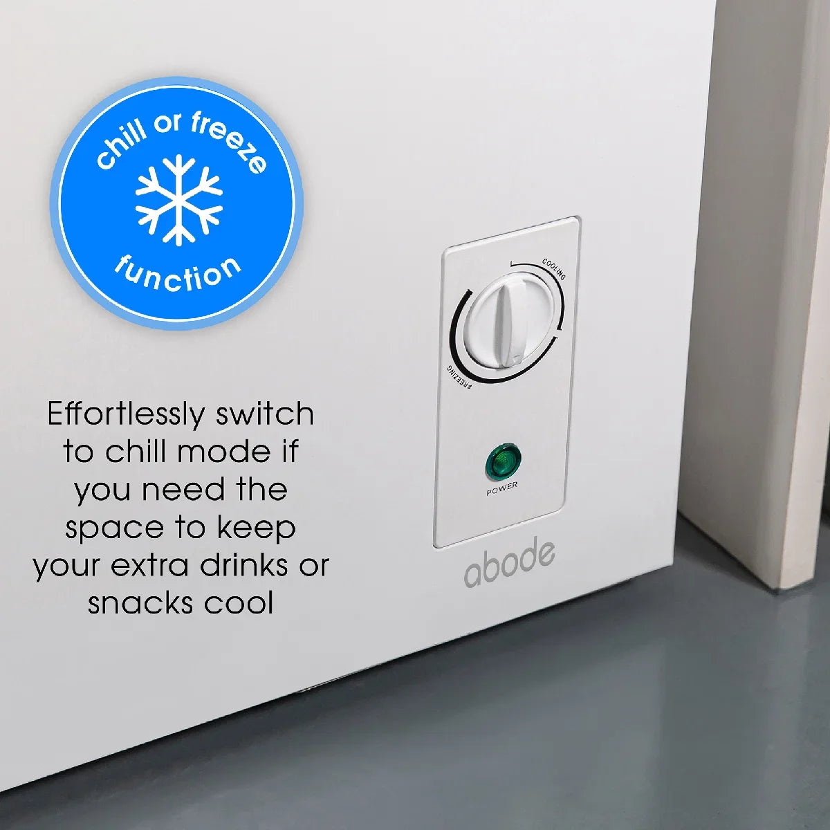 Abode A142CF0E1W 143L Chest Freezer - White