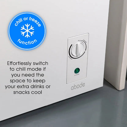 Abode A142CF0E1W 143L Chest Freezer - White