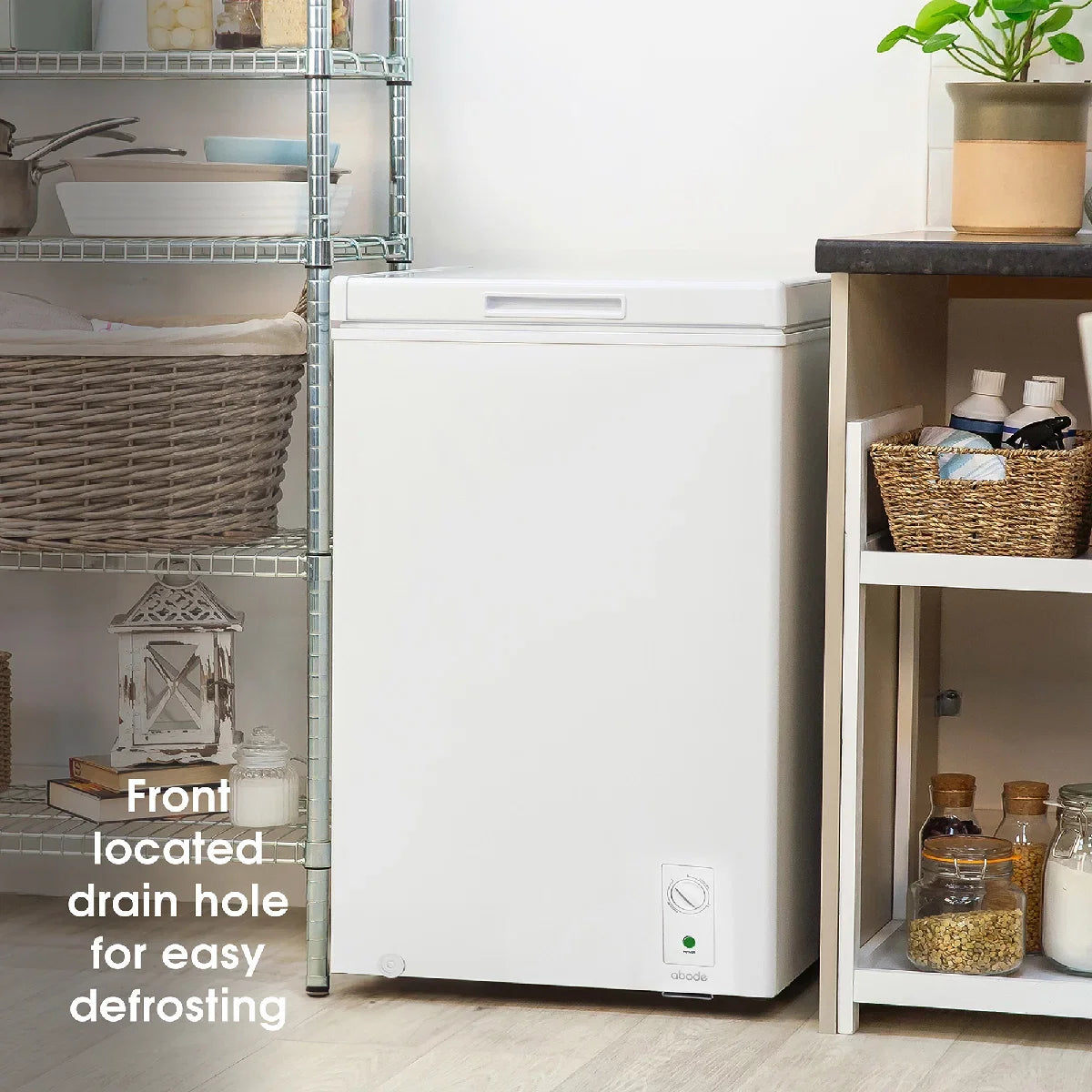 Abode A142CF0E1W 143L Chest Freezer - White
