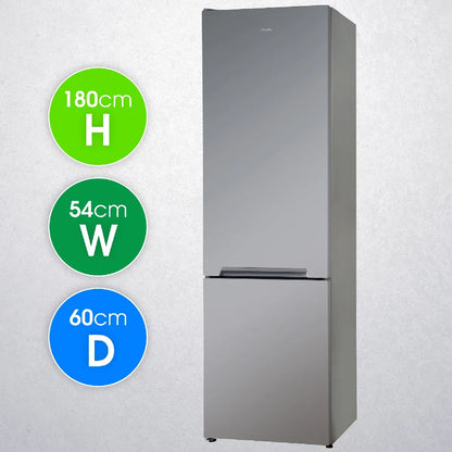Abode A180FF541E1S, 288L 70/30 Static Fridge Freezer in Silver