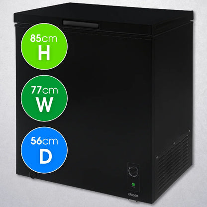 Abode A198CF0E1B 198L Chest Freezer in Black