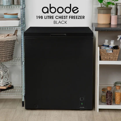Abode A198CF0E1B 198L Chest Freezer in Black