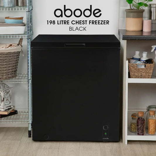 Abode A198CF0E1B 198L Chest Freezer in Black