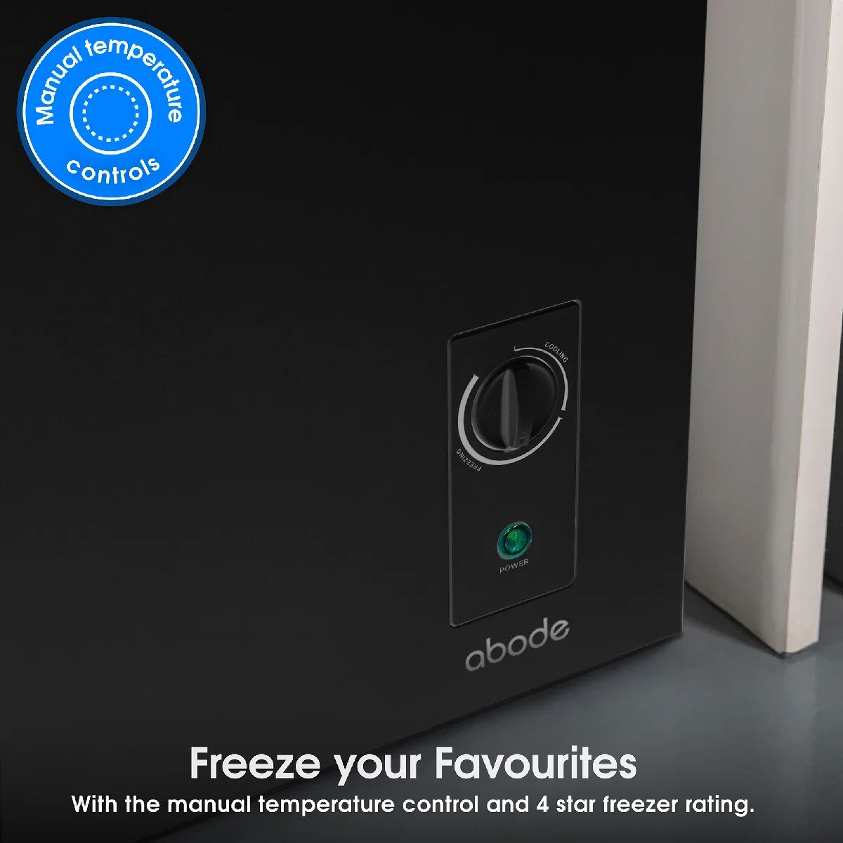 Abode A198CF0E1B 198L Chest Freezer in Black