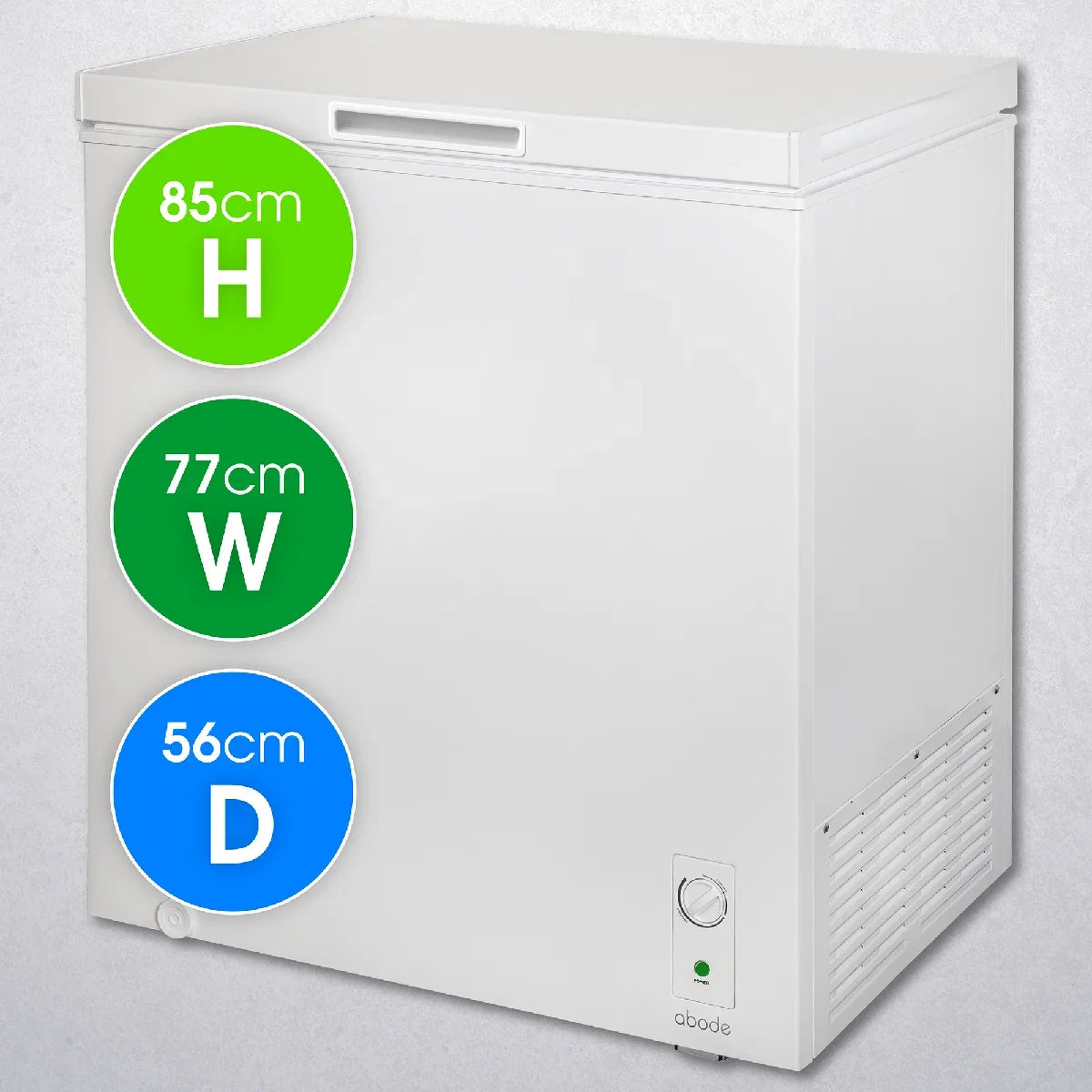 Abode A198CF0E1W 198L Chest Freezer in White