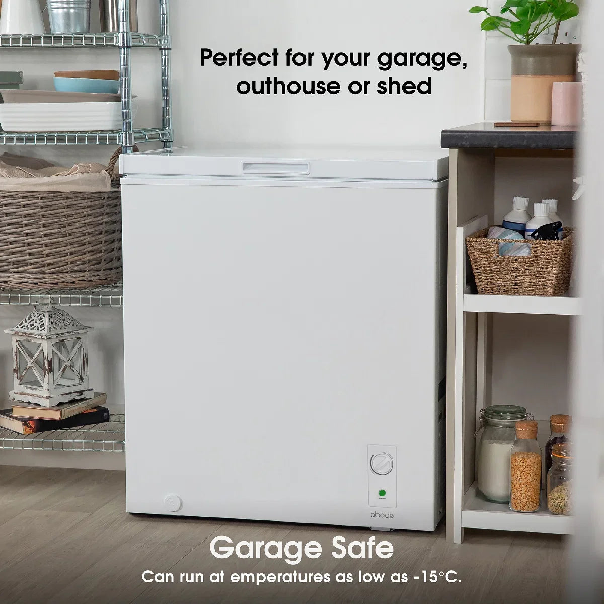 Abode A198CF0E1W 198L Chest Freezer in White