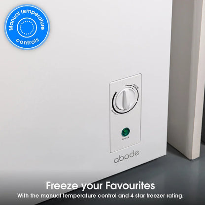 Abode A198CF0E1W 198L Chest Freezer in White