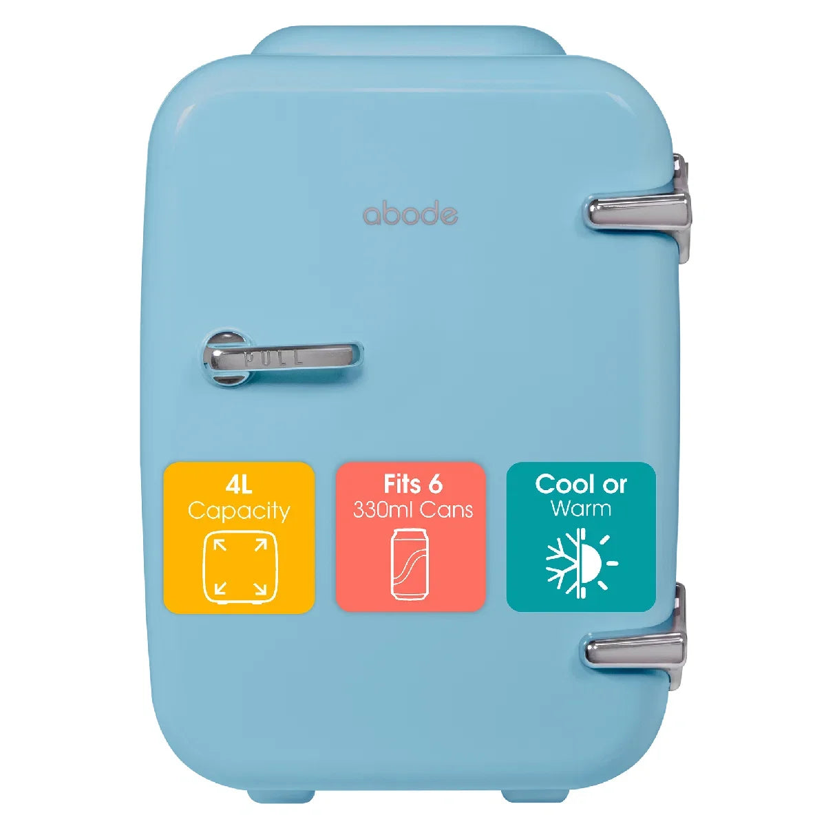 Abode, A4CLR201BL, Retro 4L Cooler in Blue