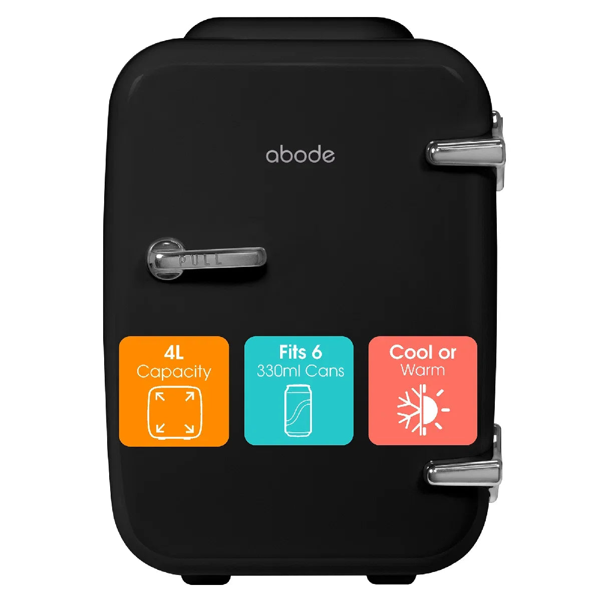 Abode, A4CLR201B, Retro 4L Cooler in Black