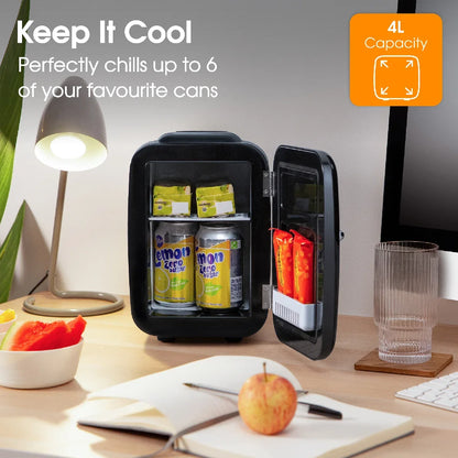 Abode, A4CLR201B, Retro 4L Cooler in Black