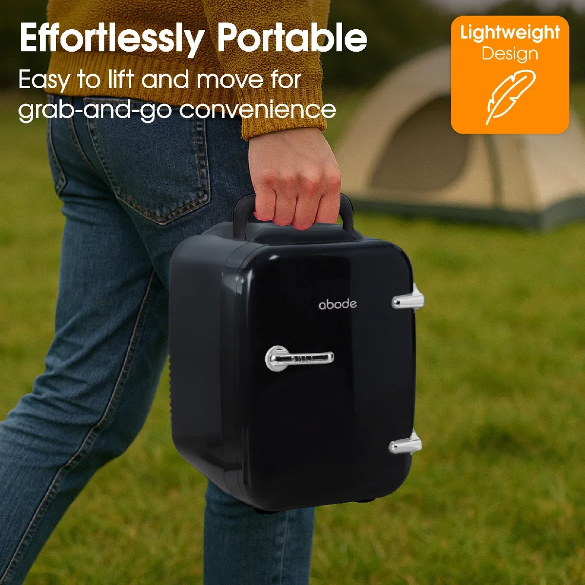 Abode, A4CLR201B, Retro 4L Cooler in Black