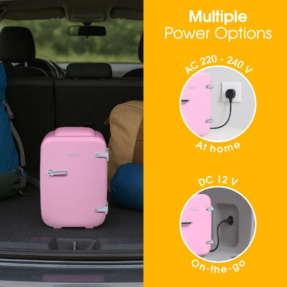 Abode, A4CLR201P, Retro 4L Cooler in Pink