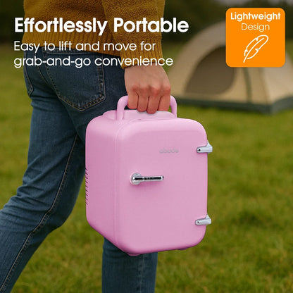 Abode, A4CLR201P, Retro 4L Cooler in Pink