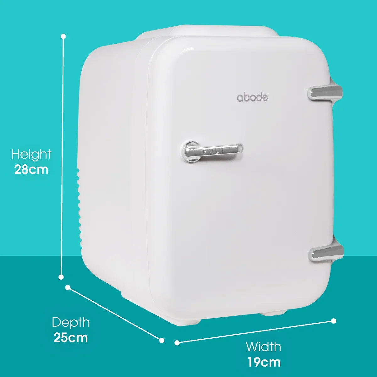 Abode, A4CLR201W, Retro 4L Cooler in White