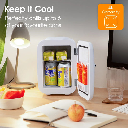 Abode, A4CLR201W, Retro 4L Cooler in White