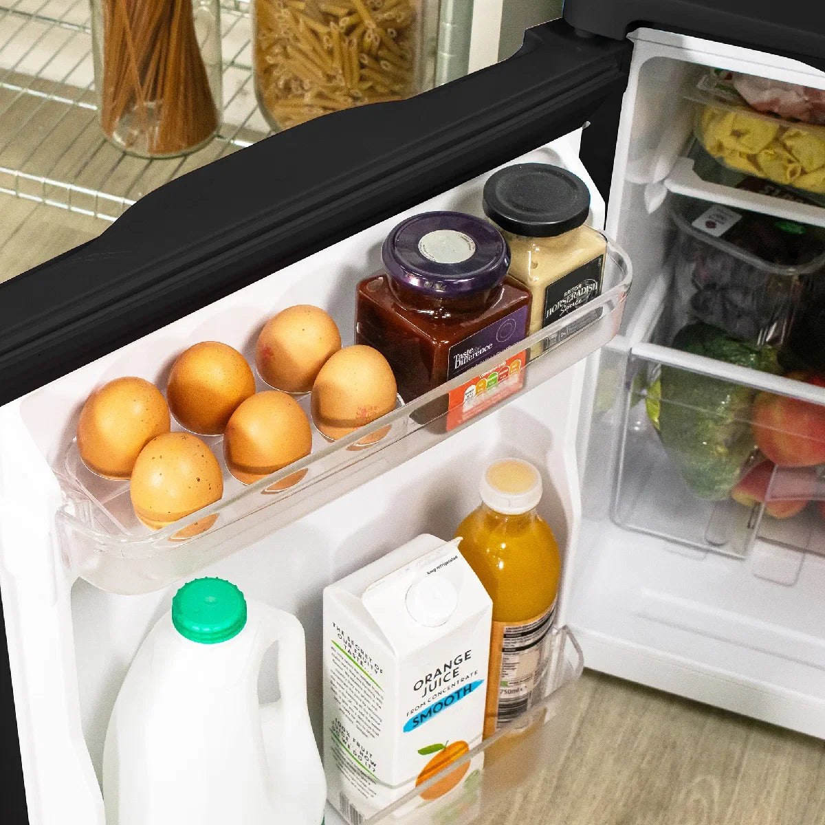 Abode A85UCFF482E1B 48CM Undercounter Fridge Freezer - Black