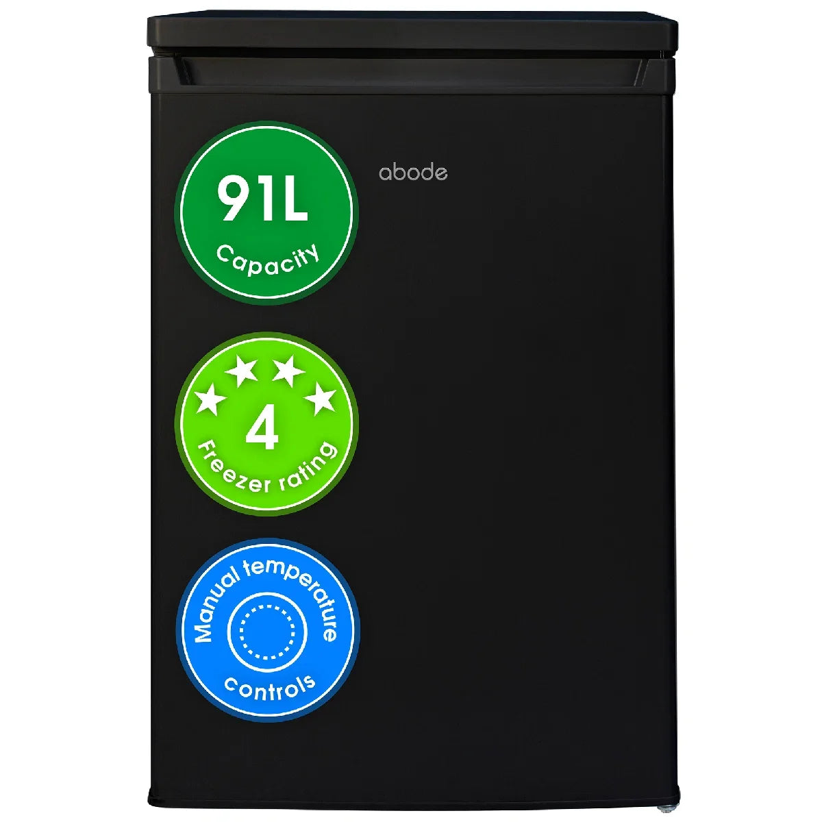 Abode A85UCFZ552E1B 55cm Undercounter Freezer - Black