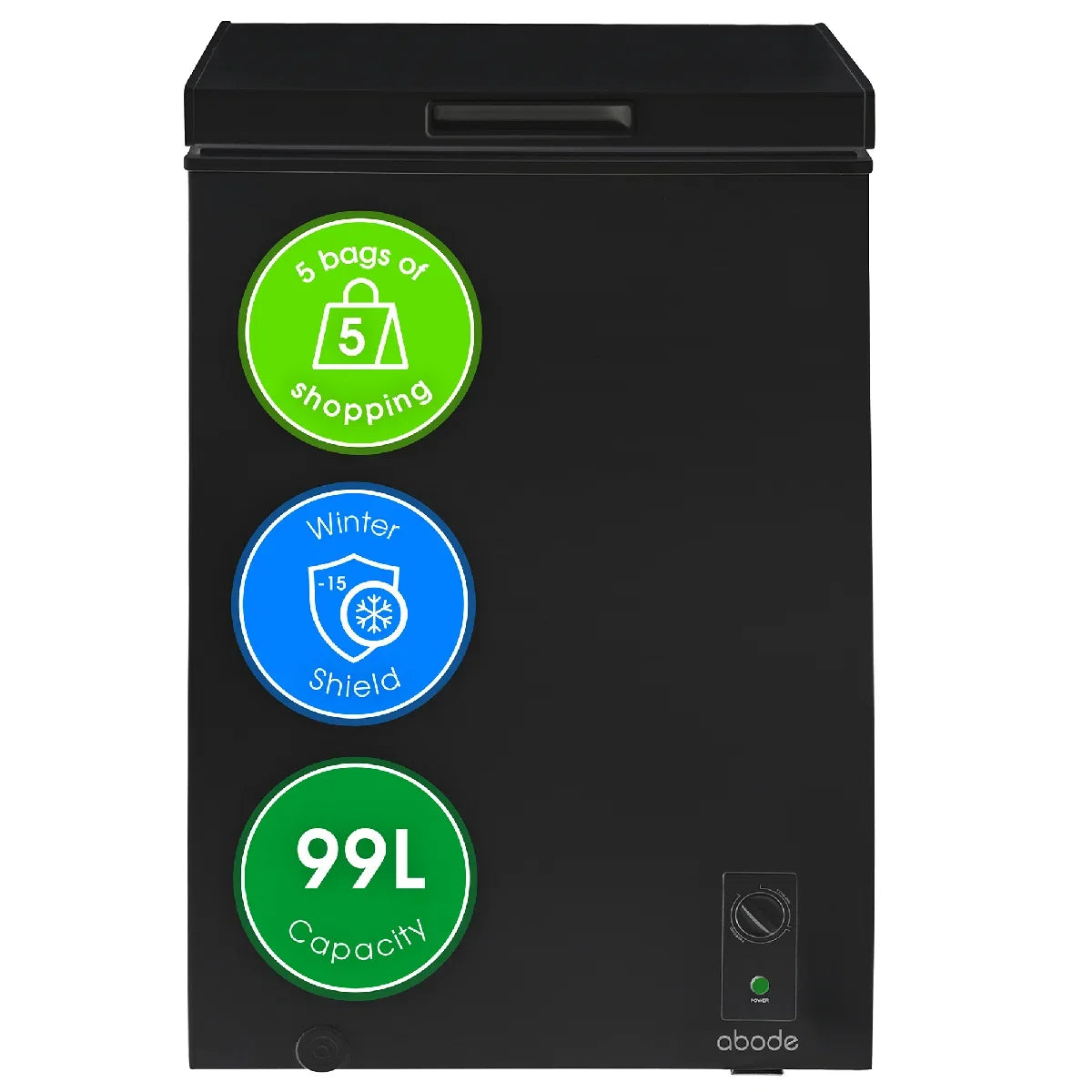 Abode A99CF0E1B 99L Chest Freezer - Black