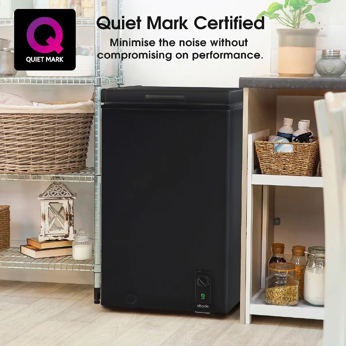 Abode A99CF0E1B 99L Chest Freezer - Black