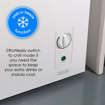 Abode A99CF0E1W 99L Chest Freezer - White