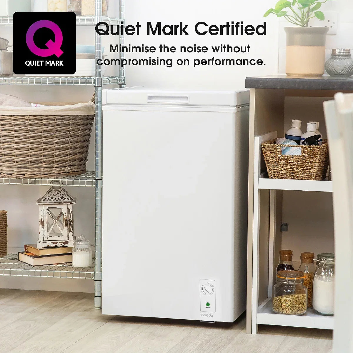 Abode A99CF0E1W 99L Chest Freezer - White