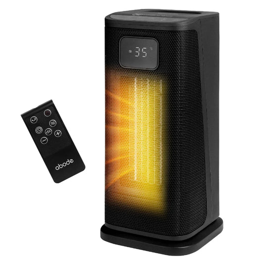 Abode ACTH2005, Digital Ceramic Tower Heater with Touch Control & Remote in Black