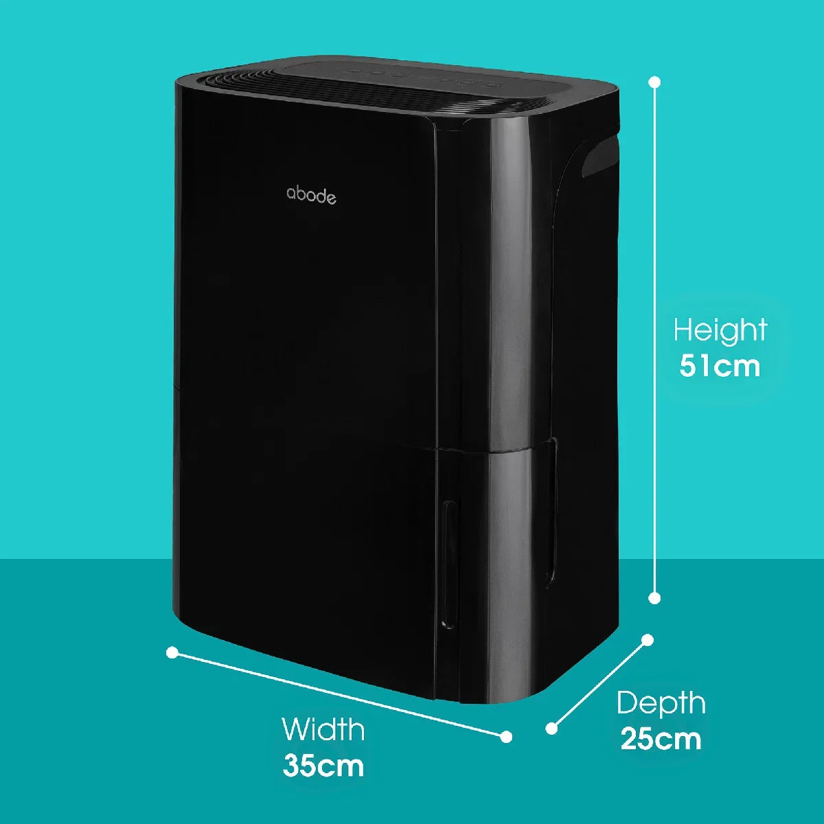Abode ADH1601B, 16L Dehumidifier in Black