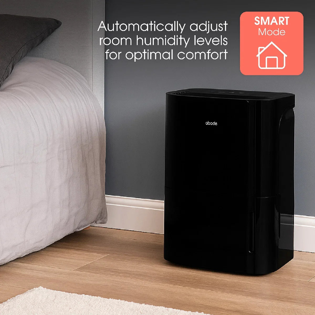 Abode ADH1601B, 16L Dehumidifier in Black