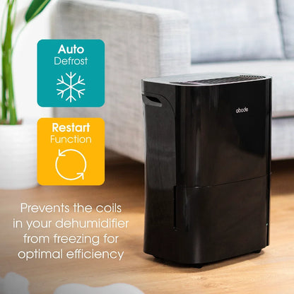 Abode ADH1601B, 16L Dehumidifier in Black