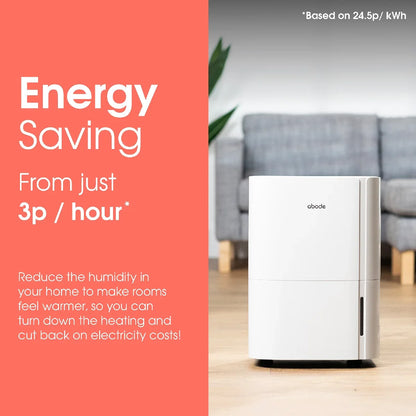 Abode ADH1601, 16L Dehumidifier in White