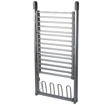Abode AECRD2002 Electric Clothes Rack Dryer with Shoe Rails - Silver
