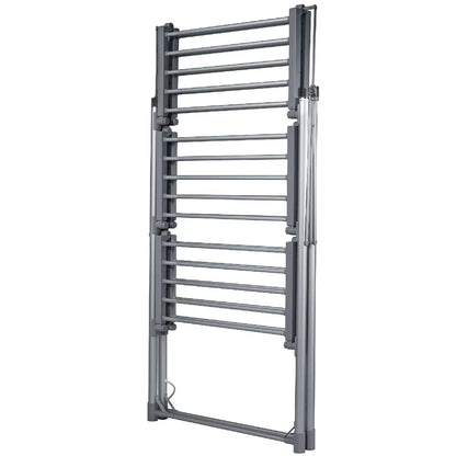 Abode AECRD2003 3 Tiered Foldable Electric Airer - Silver