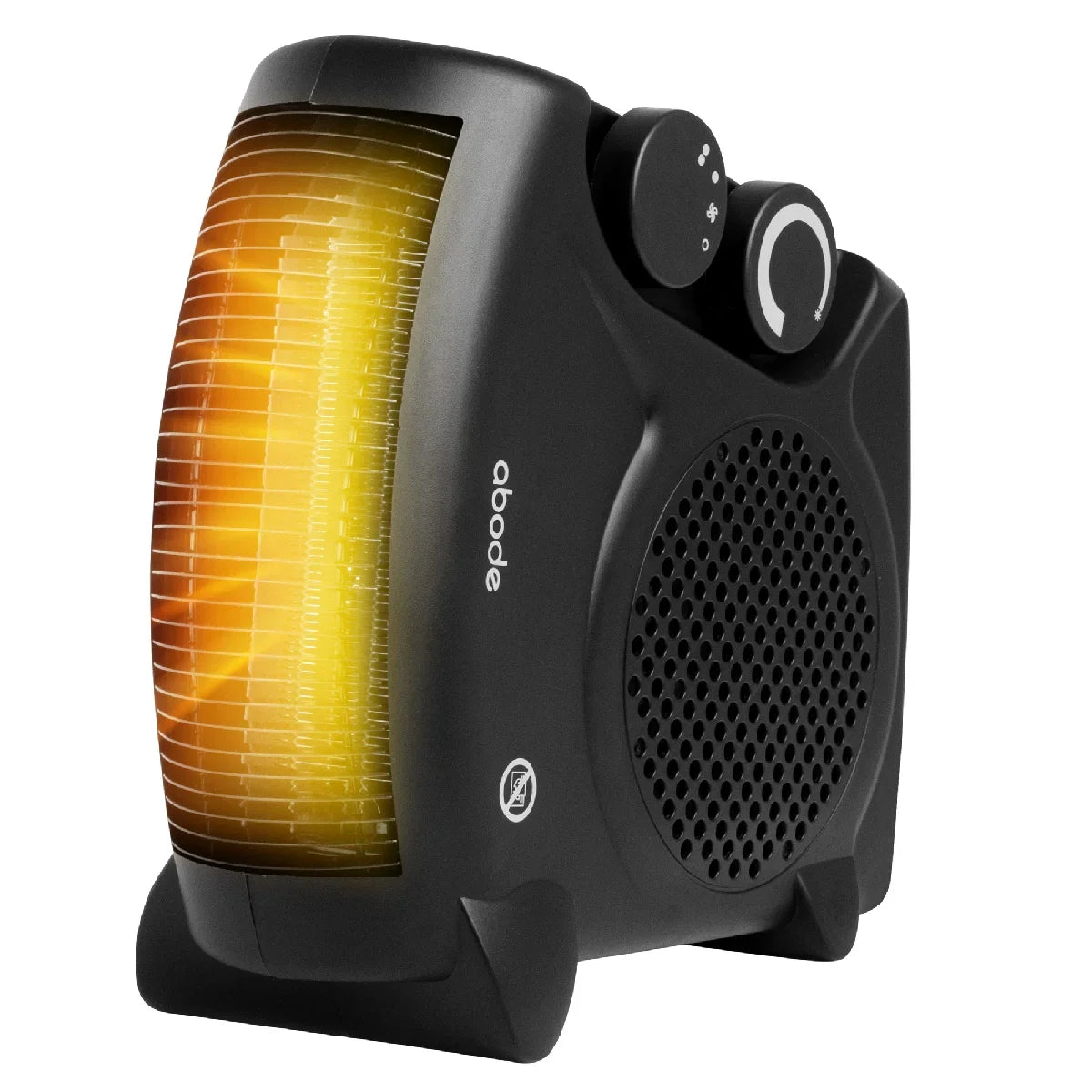 Abode AFH1001B, Horizontal and Vertical Fan Heater in Black
