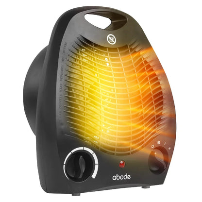 Abode AFH1002B 2kW Fan Heater in Black