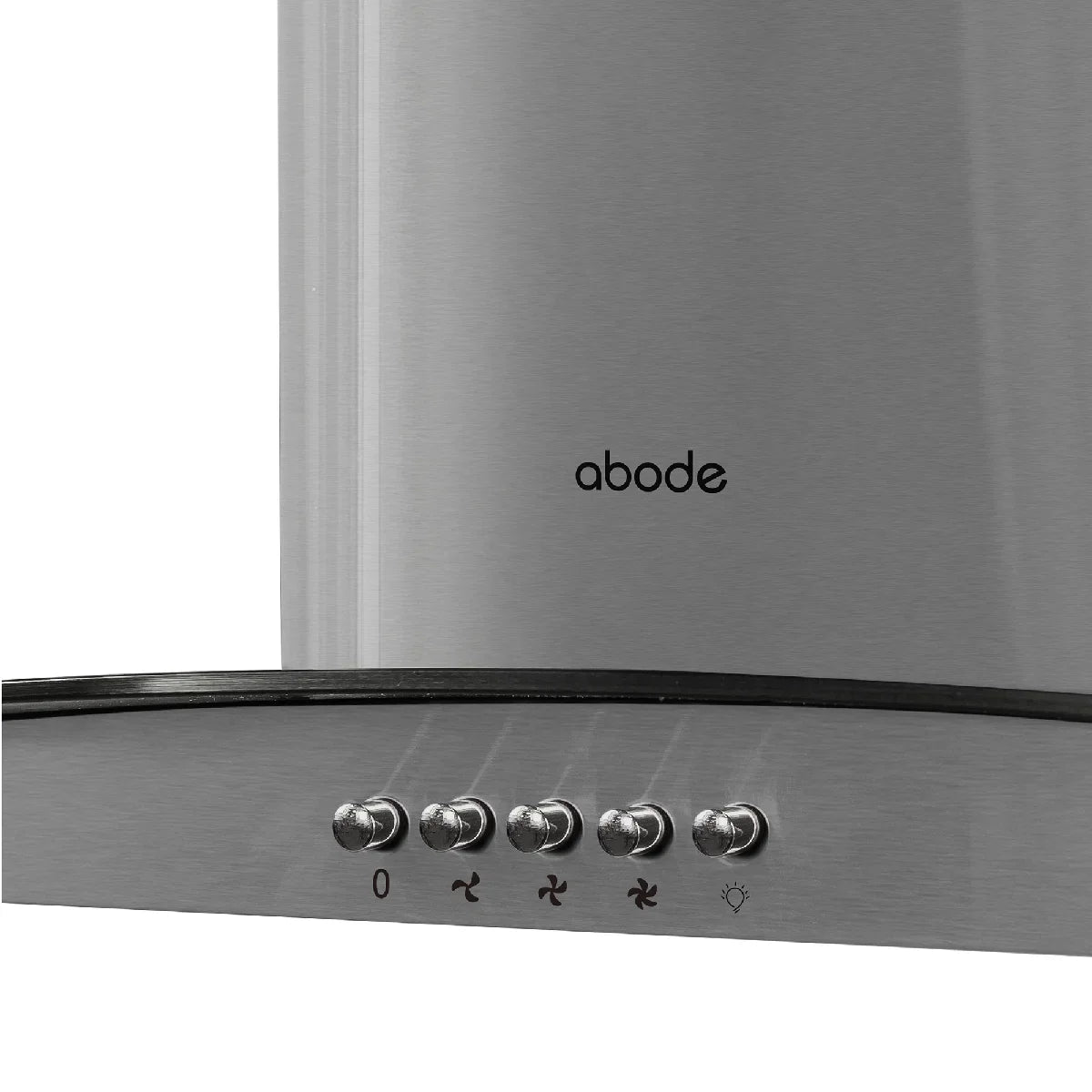 Abode AGCH6031SS 60cm Curved Glass Cooker Hood - Stainless Steel