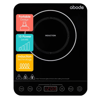 Abode AINDH1002 Single Induction Hob in Black