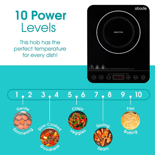 Abode AINDH1002 Single Induction Hob in Black