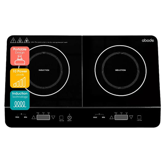 Abode AINDH2003, Double Induction Hob in Black