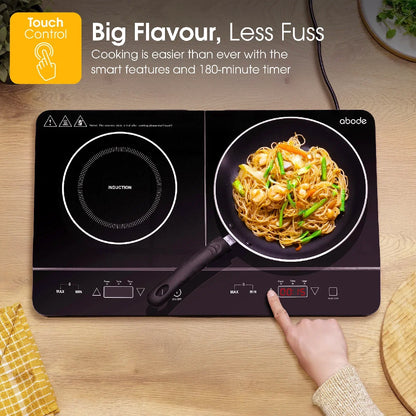 Abode AINDH2003, Double Induction Hob in Black