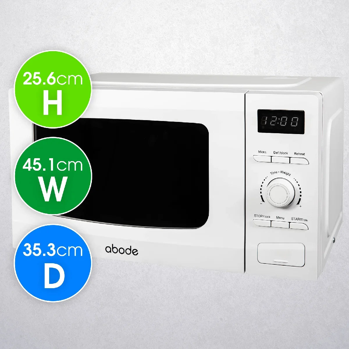 Abode AMD2002-M 20L Digital Microwave - White