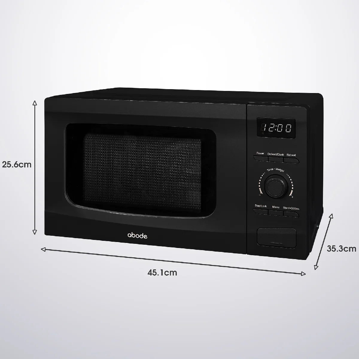 Abode AMD2002B 20L Digital Microwave - Black