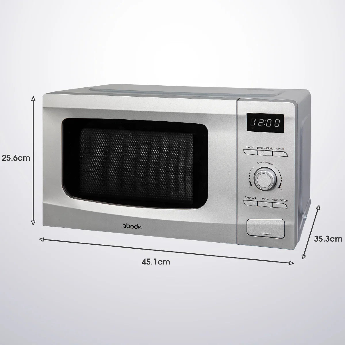 Abode AMD2002S 20L Digital Microwave - Silver