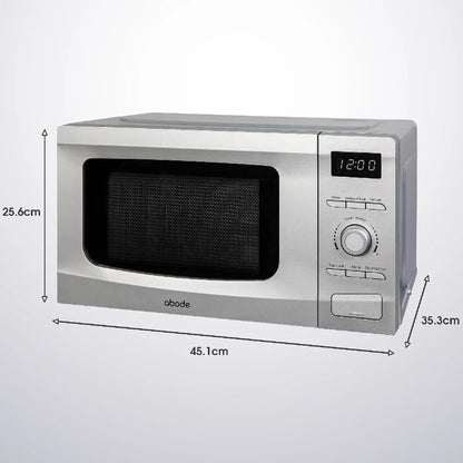 Abode AMD2002S 20L Digital Microwave - Silver
