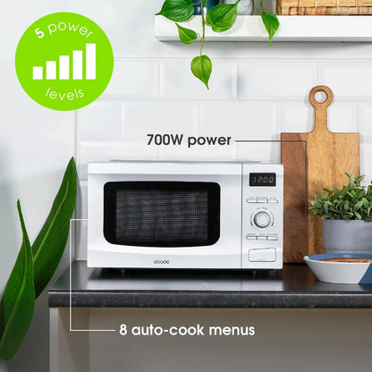 Abode AMD2002S 20L Digital Microwave - Silver